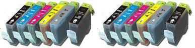 12x Canon Compatible Ink Multipack Cartridges PGI520BK - CLI521GY SELECT YOUR OWN COLOURS - Free UK Delivery