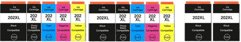 12x Epson Compatible Ink Multipack Cartridges T02G1 - T02H1 SELECT YOUR OWN COLOURS - Free UK Delivery