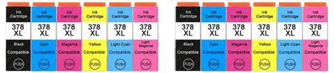 12x Epson Compatible Ink Multipack Cartridges T3791 - T3796 SELECT YOUR OWN COLOURS - Free UK Delivery