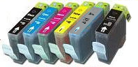 6x Canon Compatible Ink Multipack Cartridges PGI520BK - CLI521GY SELECT YOUR OWN COLOURS - Free UK Delivery