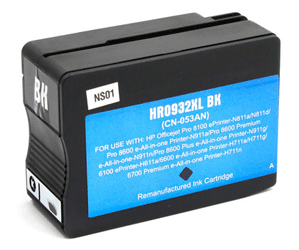 HP No 932Xl Black Ink Cartridge Cn053A 1000 Pages Remanufactured - Free UK Delivery