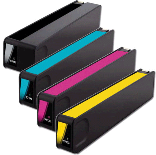 HP No 970Xl/971Xl Bundle Pack Set Ink Cartridges Cn625A Black Cn626A Cyan Cn627A Magenta Cn628A Yellow Remanufactured SELECT YOUR OWN COLOURS - Free UK Delivery