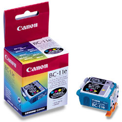 Bc-11E Canon Original Bc11E Print Head With 2 Replaceable Cartridges Bci11B Black and Bci11C Colour Included - Free UK Delivery