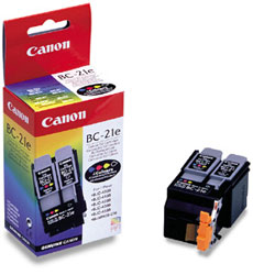 Bc-21E Canon Original Bc21E Print Head for [Printerlong] With 2 Replaceable Cartridges Included Bci21B Black and Bci21C Colour - Free UK Delivery