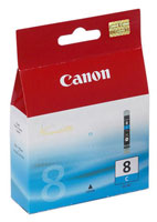 Cli-8C Canon Original Cli8 Cyan Ink Cartridge for [Printerlong] - Free UK Delivery