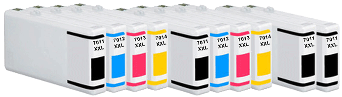 10x Epson Compatible Ink Multipack Cartridges T7011XXL - T7014XXL SELECT YOUR OWN COLOURS - Free UK Delivery