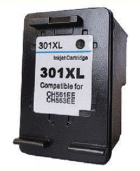 HP No 301Xl Black Ink Cartridge Extra Large Ch563Ee 18ml Remanufactured - Free UK Delivery