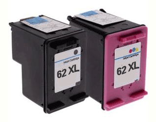 HP Twin Pack No 62Xl Extra Large Black and Colour Ink Cartridge Set C2P05Ae / C2P07Ae Remanufactured SELECT YOUR OWN COLOURS - Free UK Delivery