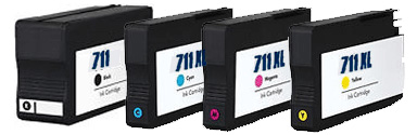 4x HP Compatible Ink Multipack Cartridges HP711 - HP711XL SELECT YOUR OWN COLOURS - Free UK Delivery