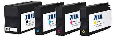 4x HP Compatible Ink Multipack Cartridges HP711XL SELECT YOUR OWN COLOURS - Free UK Delivery