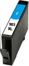 HP No 903Xl Cyan Ink Cartridge Remanufactured T6M03Ae 830 Pages - Free UK Delivery