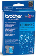 Brother Original Lc1100Hy-C Cyan Ink Cartridge - Yield 750 Pages for [Printerlong] - Free UK Delivery