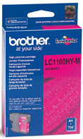 Brother Original Lc1100Hy-M Magenta Ink Cartridge - Yield 750 Pages for [Printerlong] - Free UK Delivery