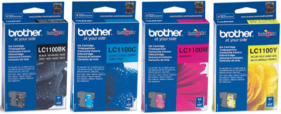 Brother Original Lc1100 Complete Set Ink Cartridges for [Printerlong] - Free UK Delivery