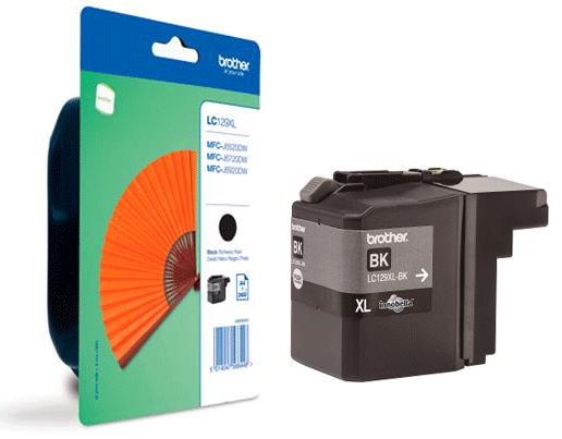 Brother Original Lc129Xlbk Black Ink Cartridge - Yield 2400 Pages for [Printerlong] - Free UK Delivery
