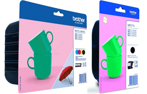 Brother Original Lc227Xl / Lc225Xl Complete Set Ink Cartridges With Extra Black for [Printerlong] - Free UK Delivery