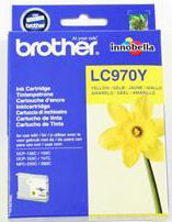 Brother Original Lc970Y Yellow Ink Cartridge - Yield 300 Pages for [Printerlong] - Free UK Delivery