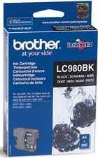 Brother Original Lc980Bk Black Ink Cartridge – Yield 300 Pages – Free UK Delivery