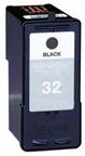 Lexmark No.32 18C0032E Black Ink Cartridge 12ml Remanufactured - Free UK Delivery