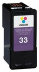 Lexmark No.33 18C0033E Colour Ink Cartridge 18ml Remanufactured - Free UK Delivery