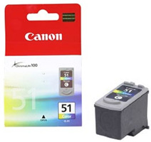 Cl-51 Canon Original Cl-51 Colour Hi Capacity Ink Cartridge for [Printerlong] - Free UK Delivery
