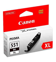 Cli-551Bkxl Canon Original Black Ink Cartridge High Capacity - Free UK Delivery