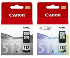 Original Pg-512 Black 15ml and Cl-513 Colour 13ml Ink Cartridges High Capacity - Free UK Delivery