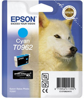 Epson Original T0962 Cyan Ink Cartridge - Free UK Delivery