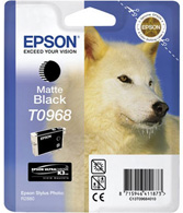 Epson Original T0968 Matt Black Ink Cartridge - Free UK Delivery
