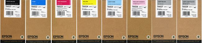 Original Epson 8 Set Ink Cartridges 110ml T6021-T6029 - Free UK Delivery