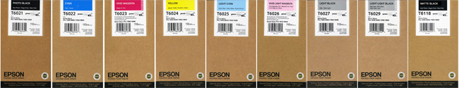 Original Epson 9 Set Ink Cartridges 110ml T6021-T6118 - Free UK Delivery