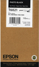 Original Epson Photo Photo Black Ink Cartridge C13T602100 T6021 110ml - Free UK Delivery