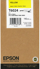 Original Epson Yellow Ink Cartridge C13T602400 T6024 110ml - Free UK Delivery