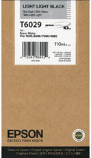 Original Epson Light Light Black Ink Cartridge C13T602900 T6029 110ml - Free UK Delivery
