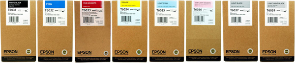 Original Epson 8 Set Ink Cartridges 220ml T6031//T6032/T6033/T6034/T6035/T6036/T6037/T6039 - Free UK Delivery