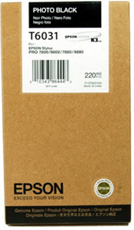 Original Epson Photo Photo Black Ink Cartridge C13T603100 T6031 220ml - Free UK Delivery