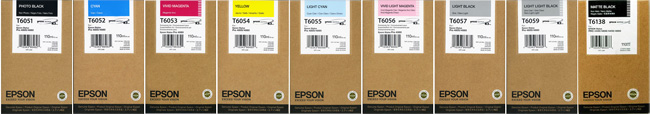 Original Epson 9 Set Ink Cartridges 110ml T6051-T6138 – Free UK Delivery