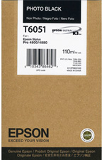 Original Epson Photo Photo Black Ink Cartridge C13T605100 T6051 110ml - Free UK Delivery