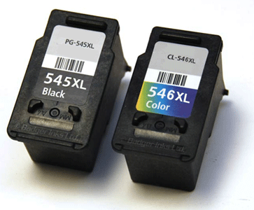 Canon Pg-545Xl Black 13ml and Cl-546Xl Colour 13ml Ink Cartridges High Capacity Remanufactured - Free UK Delivery