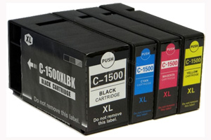 4x Canon Compatible Ink Multipack Cartridges PGI-1500XLBK - PGI-1500XLY SELECT YOUR OWN COLOURS - Free UK Delivery