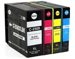 4x Canon Compatible Ink Multipack Cartridges PGI-2500XLBK - PGI-2500XLY SELECT YOUR OWN COLOURS - Free UK Delivery