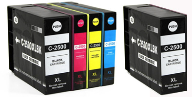 5x Canon Compatible Ink Multipack Cartridges PGI-2500XLBK – PGI-2500XLY SELECT YOUR OWN COLOURS – Free UK Delivery