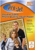 PJ-DSM220-50 Pro-Jet A4 Matt 220Gsm - Free UK Delivery