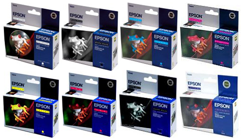 Complete Set Original Epson Ink Cartridges C13T054040 T0540 – Free UK Delivery