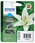 Epson Original T0592 Cyan Ink Cartridge - Free UK Delivery