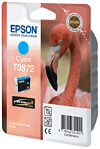 Original Epson Cyan Ink Cartridge T0872 - Free UK Delivery