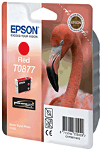 Original Epson Red Ink Cartridge T0877 - Free UK Delivery