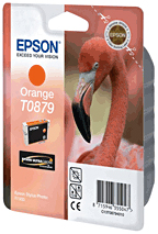 Original Epson Orange Ink Cartridge T0879 - Free UK Delivery