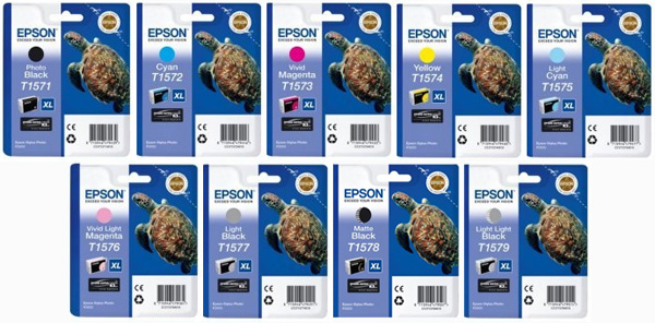 Complete Set Epson Original T1571 – T1579 Ink Cartridges SELECT YOUR OWN COLOURS – Free UK Delivery