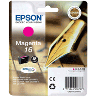 Epson Original T1623 (16) Magenta Ink Cartridge - Free UK Delivery